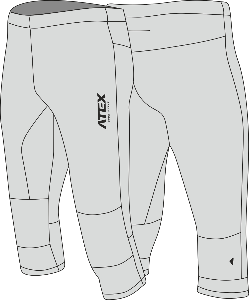 3/4-Orientierungslauf-Hose