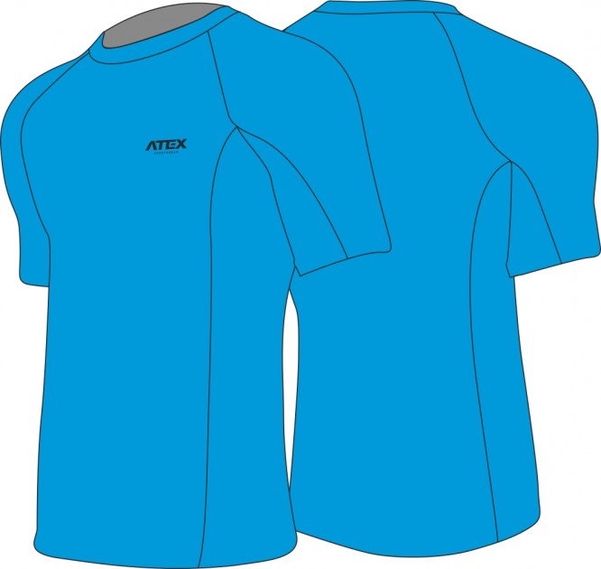 Athletic-running close-fitting jersey with short sleeves