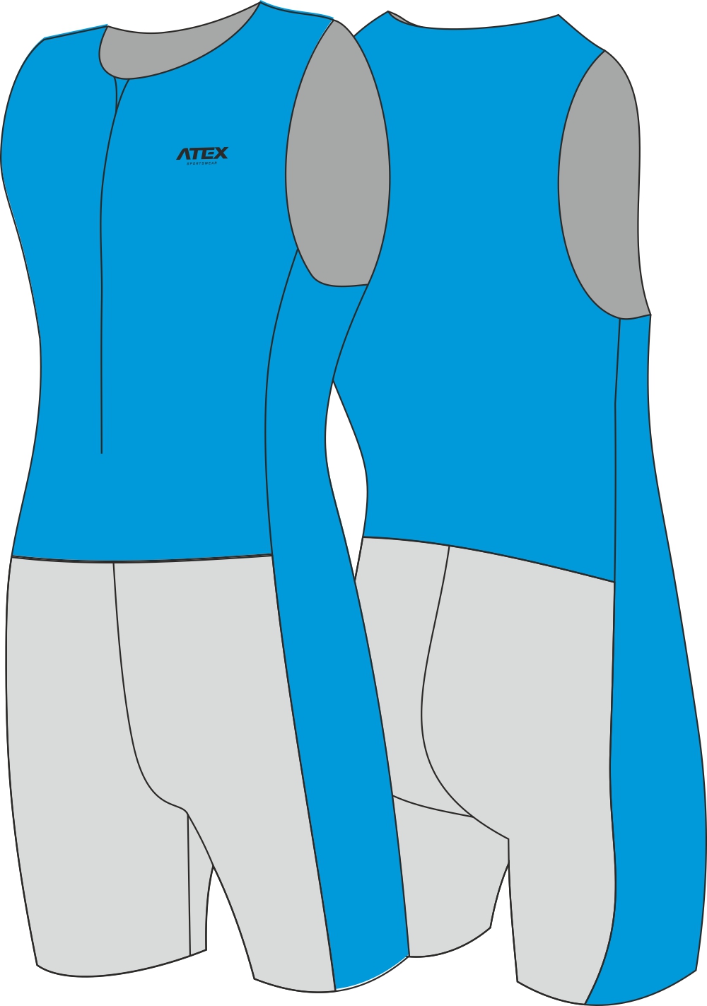 Triathlon suit Profi without sleeves