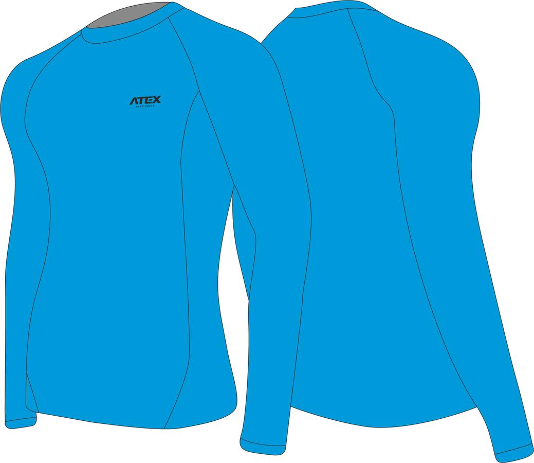 Close-fitting athletic-running jersey with long sleeves