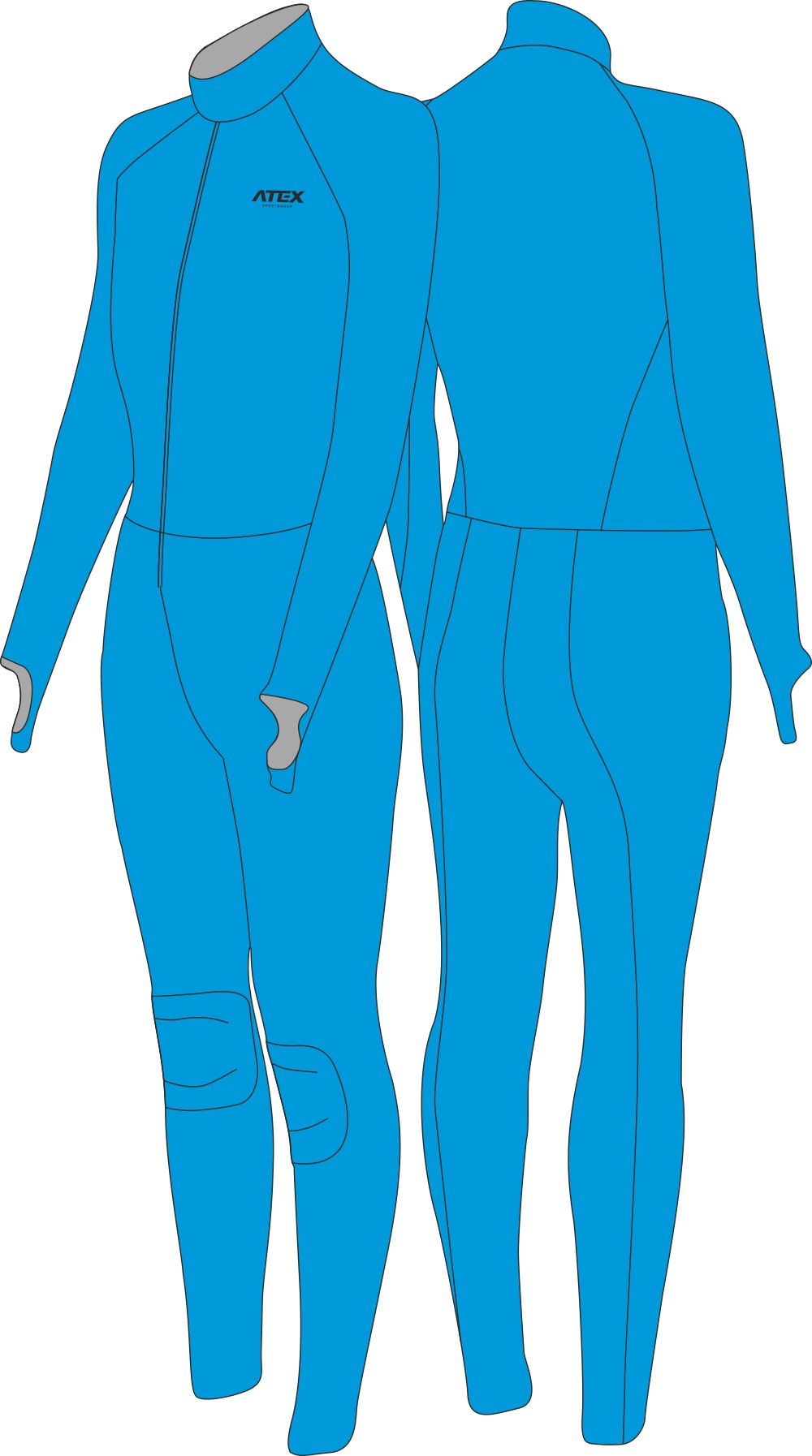 Short track suit