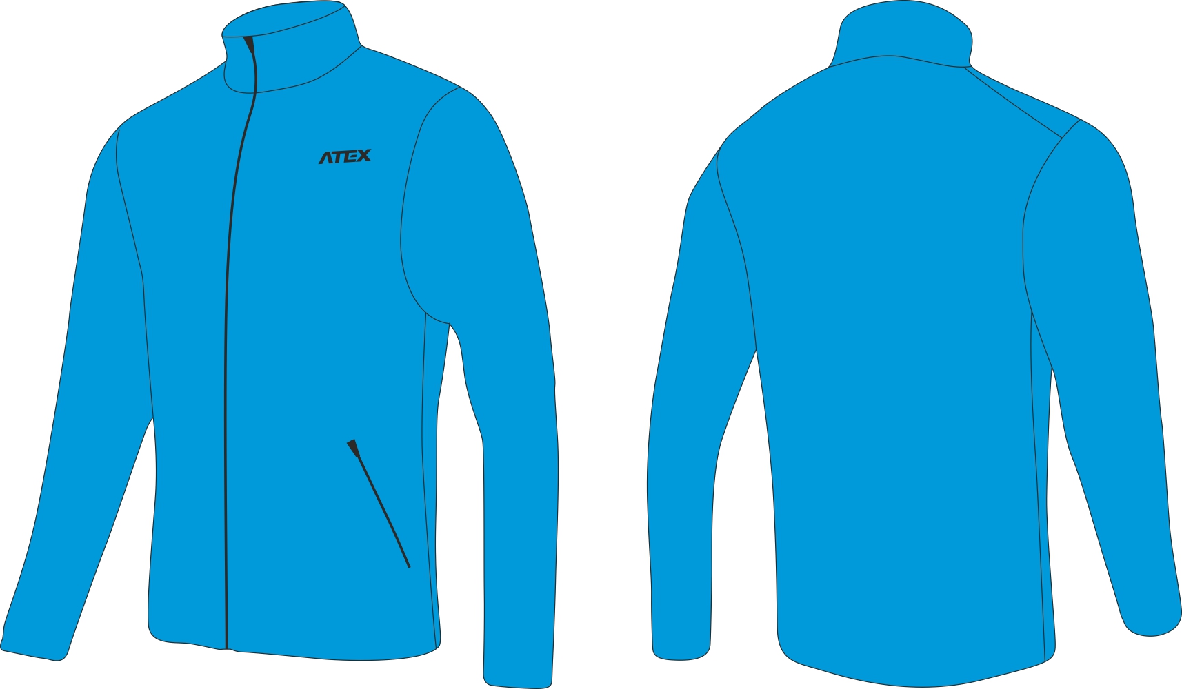 Sports sweatshirt with stand-up collar