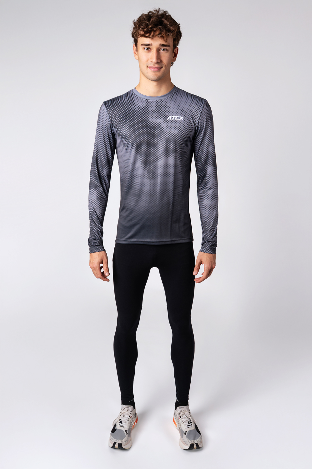Athletic-running jersey with long sleeves