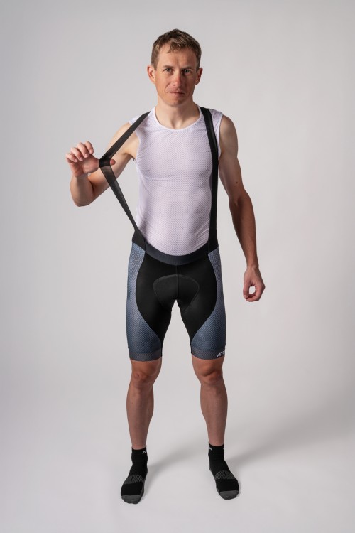 Radlerhose ELITE mit Hosenträgern, Elite-Futter